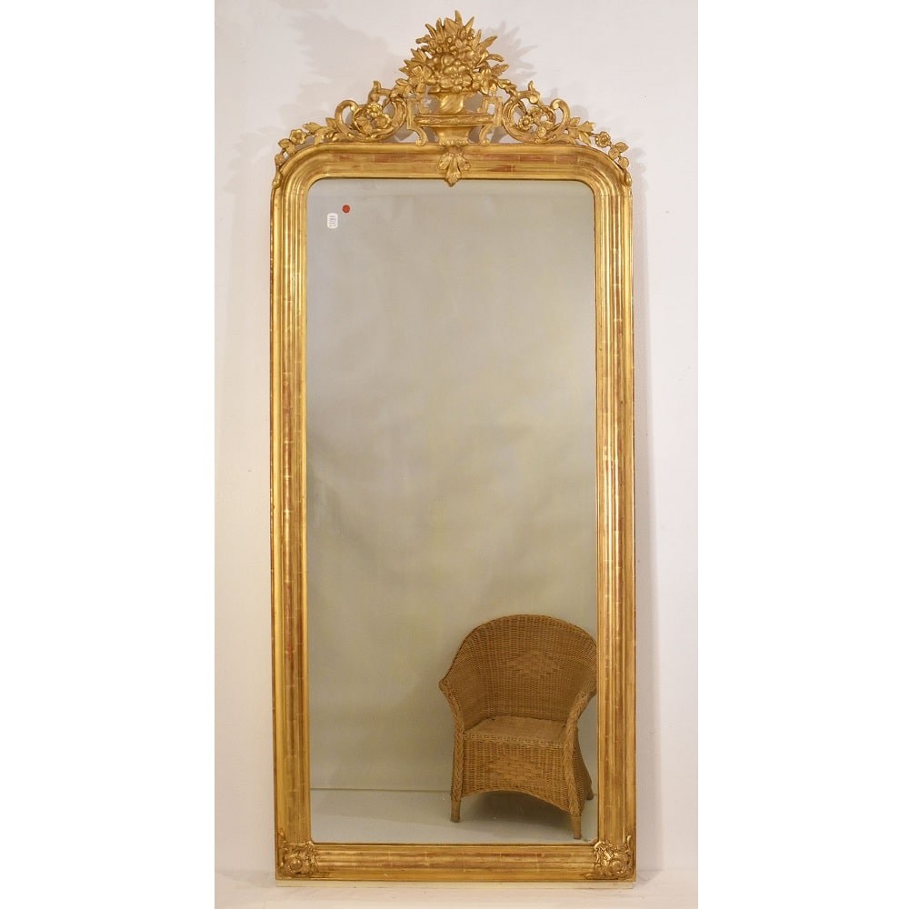 SPC177 1 antique gold leaf mirror antic louis philippe mirror XIX.jpg